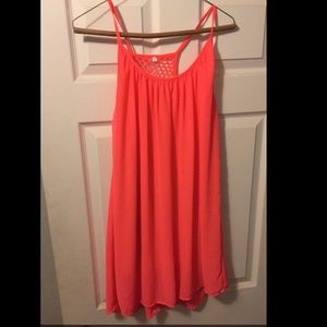Neon sheer dress